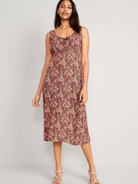 Old Navy Sleeveless Floral Midi Dress in Rose Multi size 3x nwt